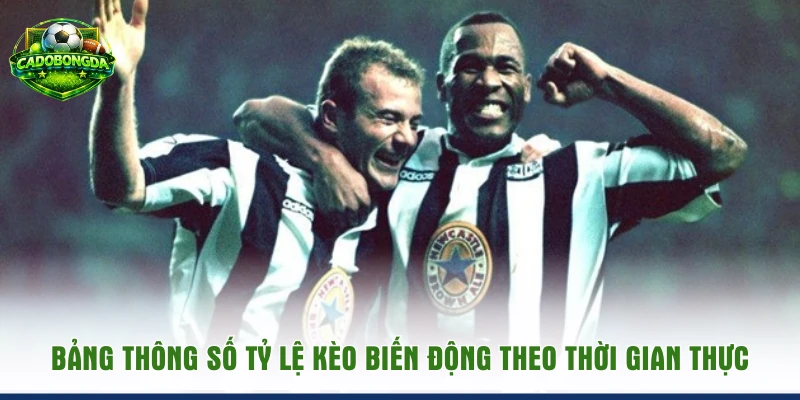 Bảng thông số tỷ lệ kèo biến động theo thời gian thực